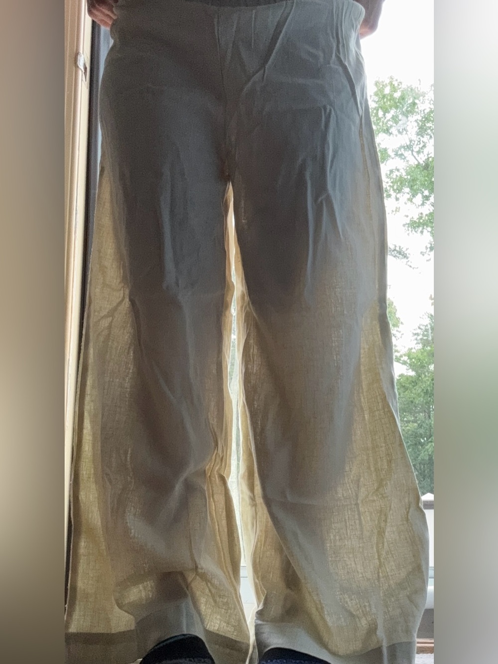 Emerson Fry Pull On Pant - Arctic Wolf Linen - Picture 9 of 9